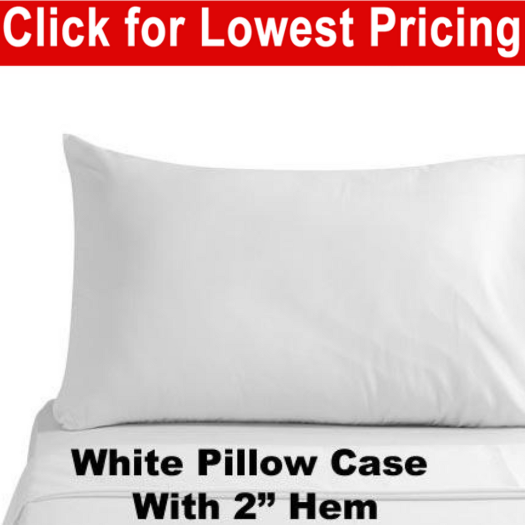 White Pillow Cases - Standard Size