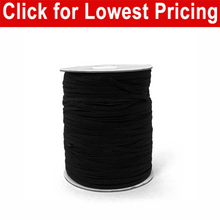 Load image into Gallery viewer, 1/8&quot; Black Elastic Roll (320 Meters)