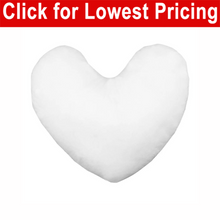 Load image into Gallery viewer, 12&quot;x12&quot; Heart Shaped Pillow Form (Polyester Fill)