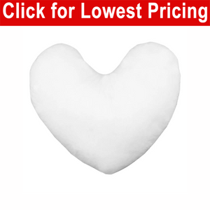 12"x12" Heart Shaped Pillow Form (Polyester Fill)