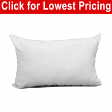 Load image into Gallery viewer, Blank Sublimation White Polyester Pillow Cover - 12” x 18” with zipper