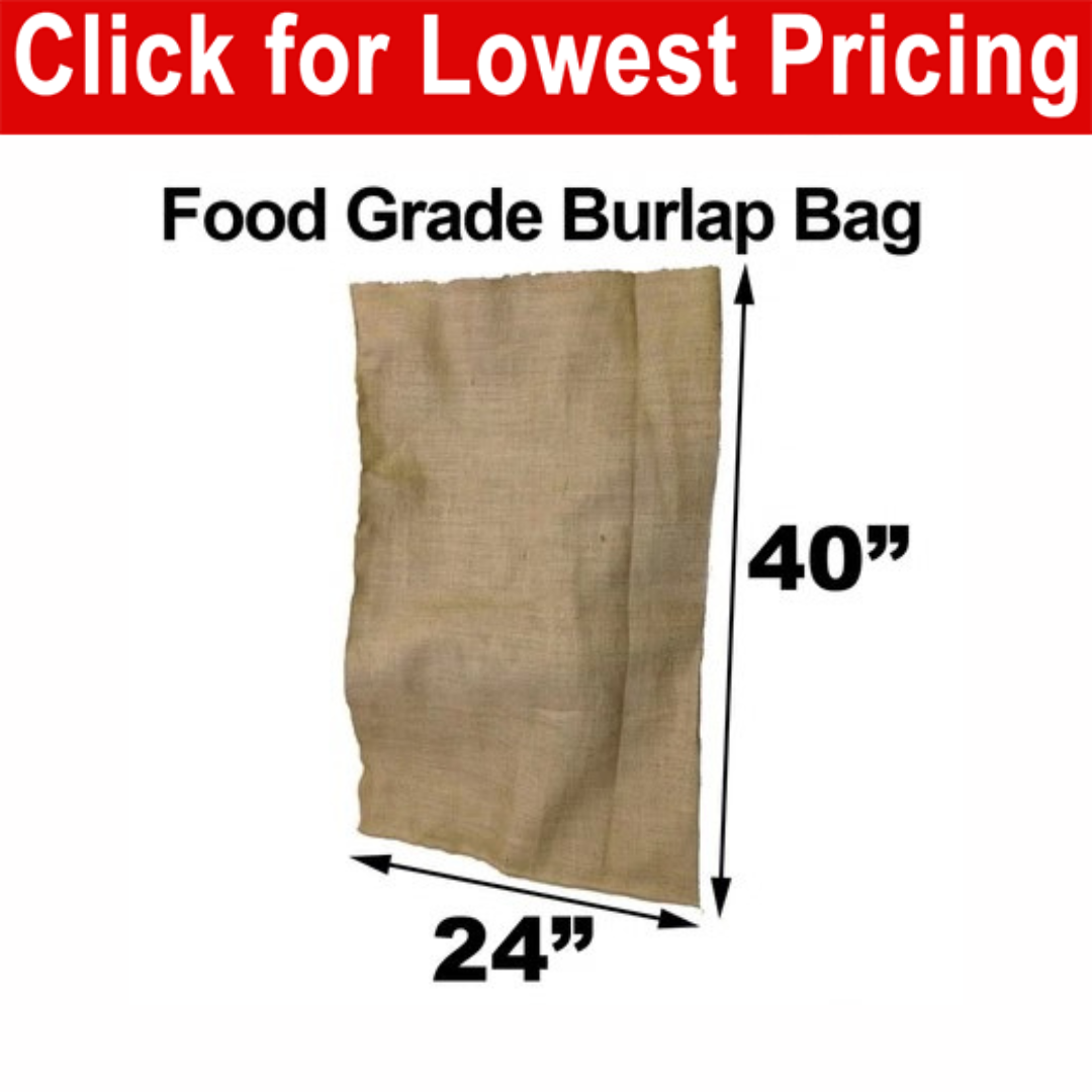 Food grade jute bags sale