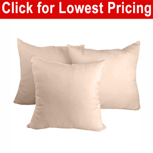 Decorative Pillow Form 20" x 20" (Polyester Fill) - Beige Premium Cover