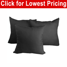 Load image into Gallery viewer, Decorative Pillow Form 22&quot; x 22&quot; (Polyester Fill) - Black Premium Cover