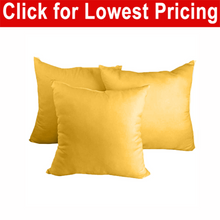 Load image into Gallery viewer, Decorative Pillow Form 12&quot; x 12&quot; (Polyester Fill) - Gold Premium Cover