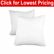 Load image into Gallery viewer, Decorative Pillow Form 12&quot; x 12&quot; (Polyester Fill) - White Premium Cover