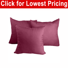 Load image into Gallery viewer, Decorative Pillow Form 12&quot; x 12&quot; (Polyester Fill) - Wine Premium Cover