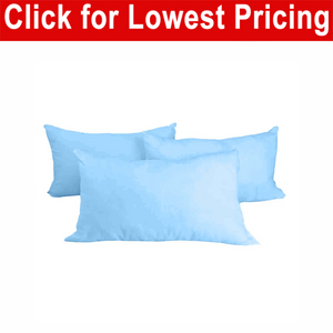 Decorative Pillow Form 14" x 24" (Polyester Fill) - Light Blue Premium Cover