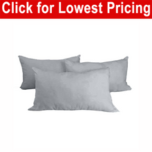 Load image into Gallery viewer, Decorative Pillow Form 12&quot; x 18&quot; (Polyester Fill) - Light Grey Premium Cover