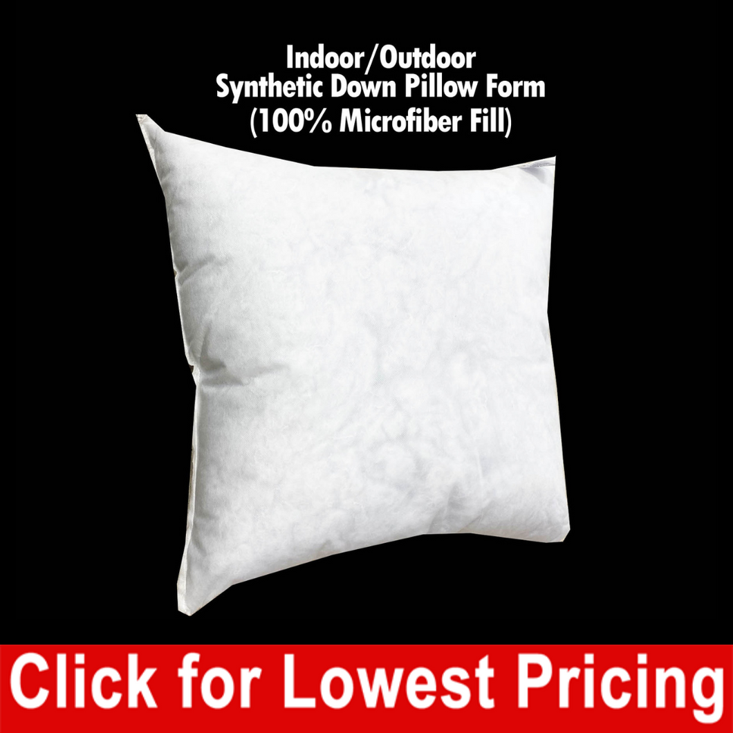 Indoor/Outdoor Synthetic Down Pillow Form 26