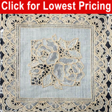 Load image into Gallery viewer, Lace Look Table Vinyl 52&quot; Wide (30 Yard Roll) (Beige)