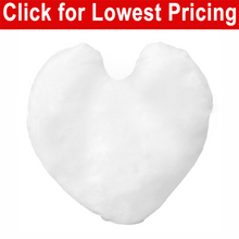 Load image into Gallery viewer, Microfiber Pillow Shell / Cover - 16&quot; Heart Shaped for printing and sublimation