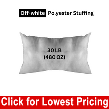 Load image into Gallery viewer, Off-White Premium 30 lb Bag - Polyester Stuffing (Bulk)