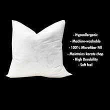 Load image into Gallery viewer, Indoor/Outdoor Synthetic Down Pillow Form 22&quot;x22&quot; (100% Microfiber Fill)