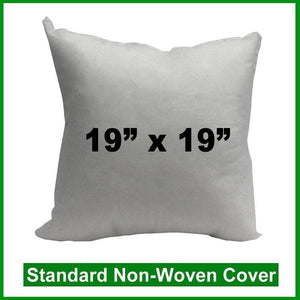 Pillow Form 19" x 19" (Polyester Fill) (Individually Bagged & Compressed)