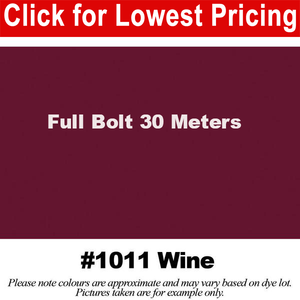 #1011 Wine Broadcloth Full Bolt (45" x 30 Meters)