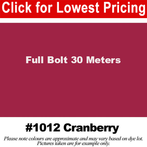 #1012 Cranberry Broadcloth Full Bolt (45" x 30 Meters)