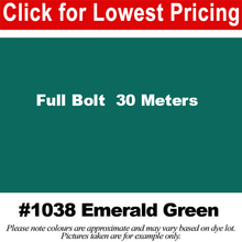 Load image into Gallery viewer, #1038 Emerald Green Broadcloth Full Bolt (45&quot; x 30 Meters)
