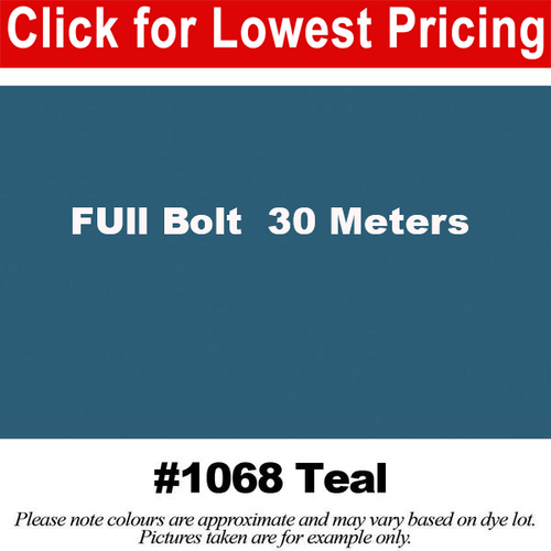 #1068 Teal Broadcloth Full Bolt (45