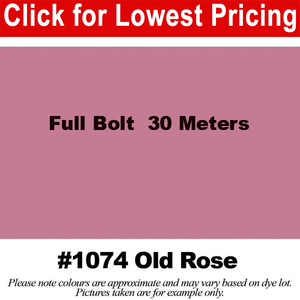 #1074 Old Rose Broadcloth Full Bolt (45" x 30 Meters)