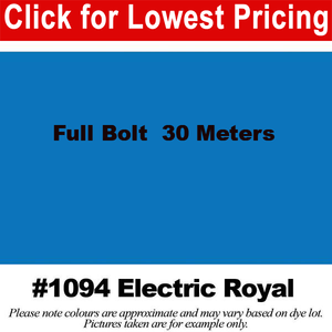 #1094 Electric Royal Broadcloth Full Bolt (45" x 30 Meters)