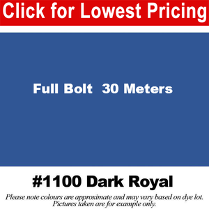 #1100 Dark Royal Broadcloth Full Bolt (45" x 30 Meters)