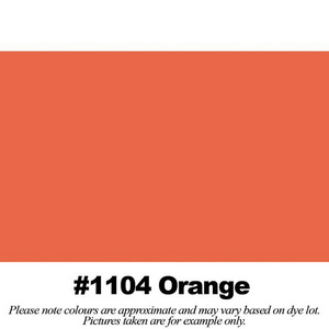 #1104 Orange Broadcloth Full Bolt (45" x 30 Meters)