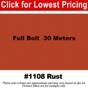 #1187 Rust Broadcloth Full Bolt (45" x 30 Meters)