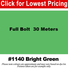 Load image into Gallery viewer, #1140 Bright Green Broadcloth Full Bolt (45&quot; x 30 Meters)
