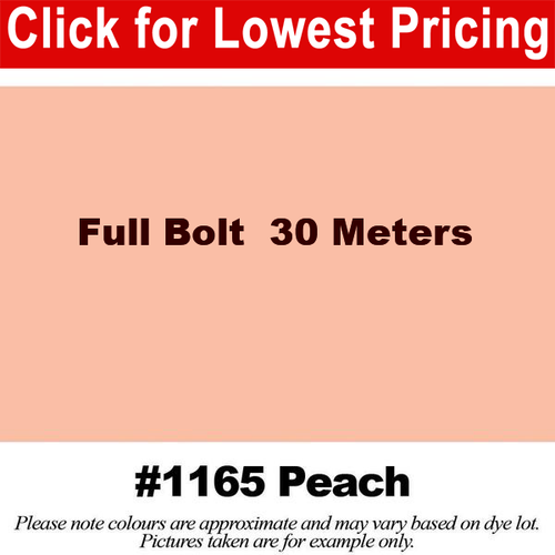 #1165 Peach Broadcloth Full Bolt (45