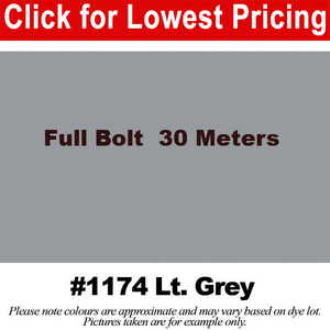 #1174 Light Grey Broadcloth Full Bolt  (45" x 30 Meters)