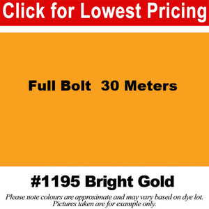 #1195 Bright Gold Broadcloth Full Bolt (45" x 30 Meters)