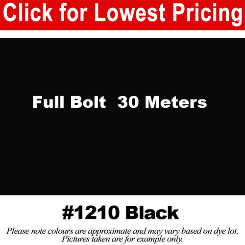 #1210 Black Broadcloth Full Bolt (45