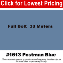 Load image into Gallery viewer, #1613 Postman Blue Broadcloth Full Bolt (45&quot; x 30 Meters)