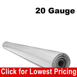 54" Wide 20 Gauge Clear Table Vinyl Full Roll- 15 yards