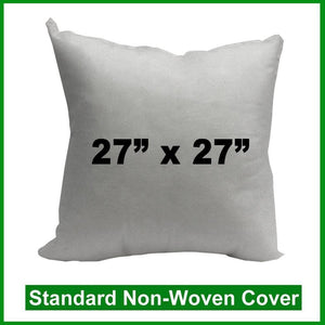 Pillow Form 27" x 27" (Polyester Fill) (Individually Bagged & Compressed)
