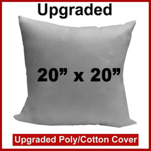 Load image into Gallery viewer, Pillow Form 20&quot; x 20&quot; (Polyester Fill) - Premium Fabric Cover