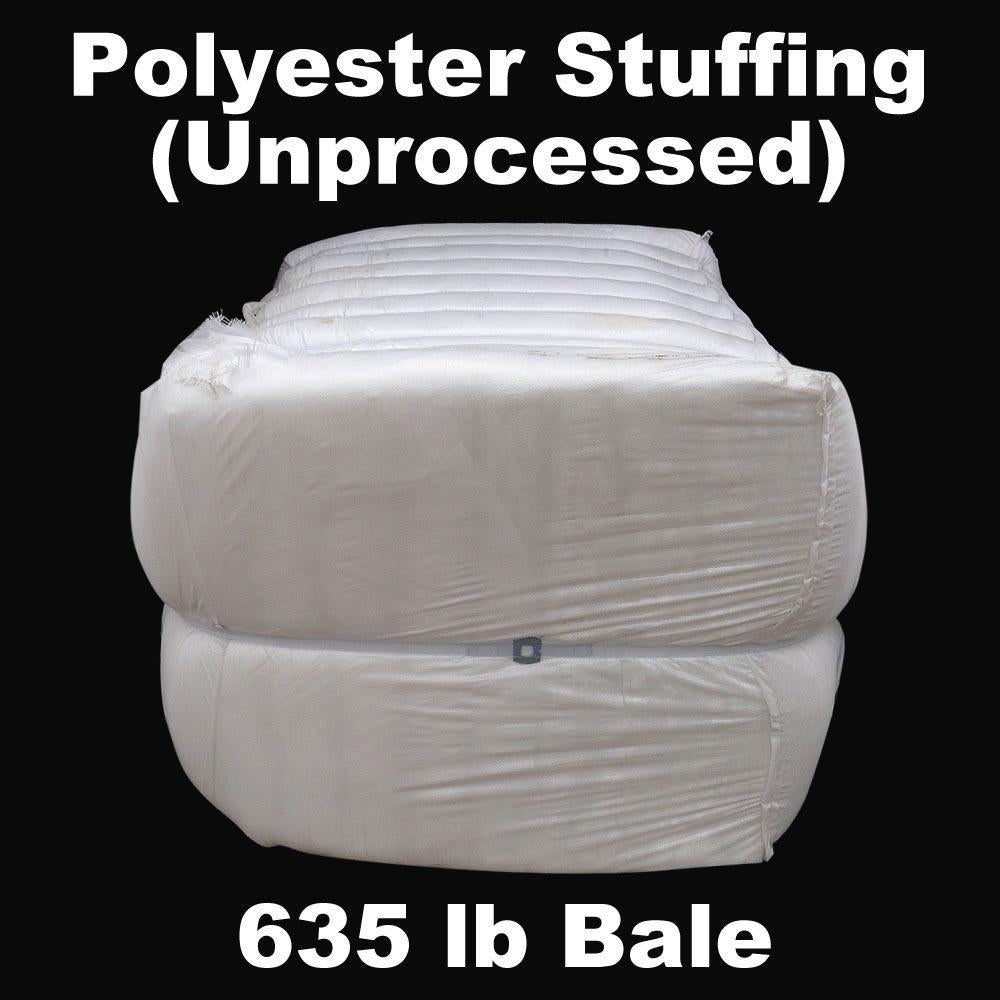 polyester stuffing (unprocessed) 635lb industrial bale