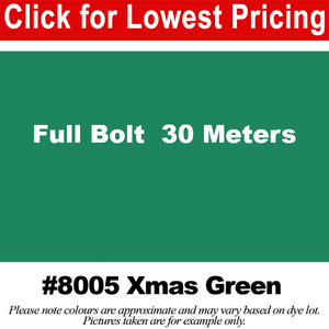 #8005 Xmas Green Broadcloth Full Bolt (45" x 30 Meters)