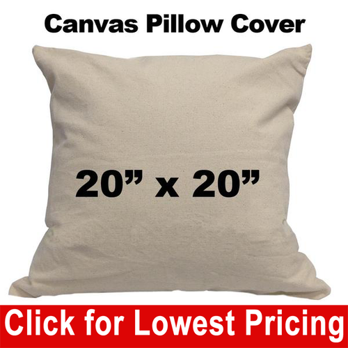 Blank Cotton Canvas Pillow Cover - 20