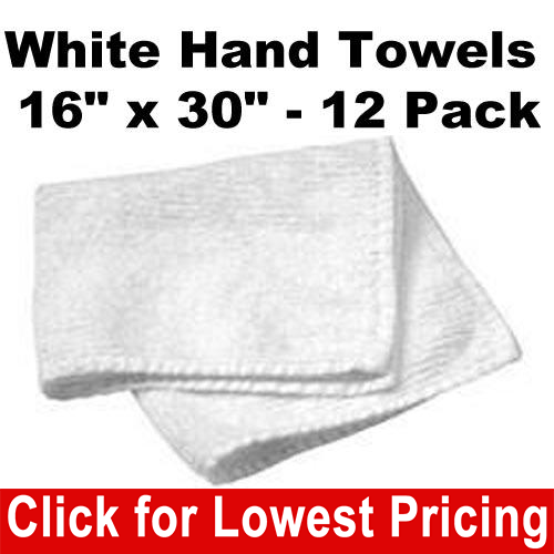 Dz. White Hand Towels 16