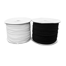 Load image into Gallery viewer, 1/4&quot; Black Elastic Roll (320 Meters)