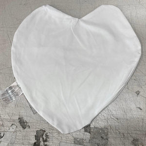 Microfiber Pillow Shell / Cover - 16" Heart Shaped for printing and sublimation