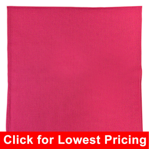 Hot Pink Bandana - 100% Cotton - Solid Color - 12 Pack