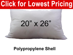 Pillow Fight Pillow Standard Size 20" x 26" Non Woven Shell 0.90 Lbs (25 Pieces)