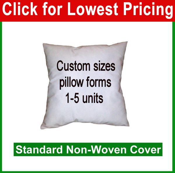 Pillow Form - Custom Size (Polyester Fill)