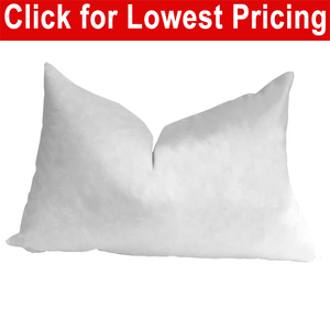 Pillow Form 12" x 18" (Down Feather Fill) (Individually Bagged)