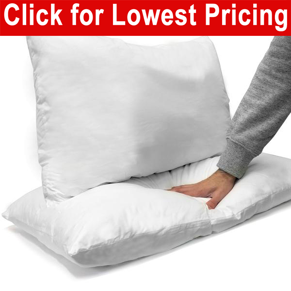 Pillow Form 20 x 28 Standard Bed Pillow Synthetic Down Alternative 840 g