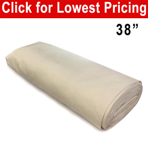 Unbleached Cotton Muslin 38" ( full bolt) - 30 meters  -4 oz/sq/yd