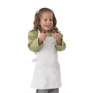 Apron - White - Polyester (Child Size) (Dozen)